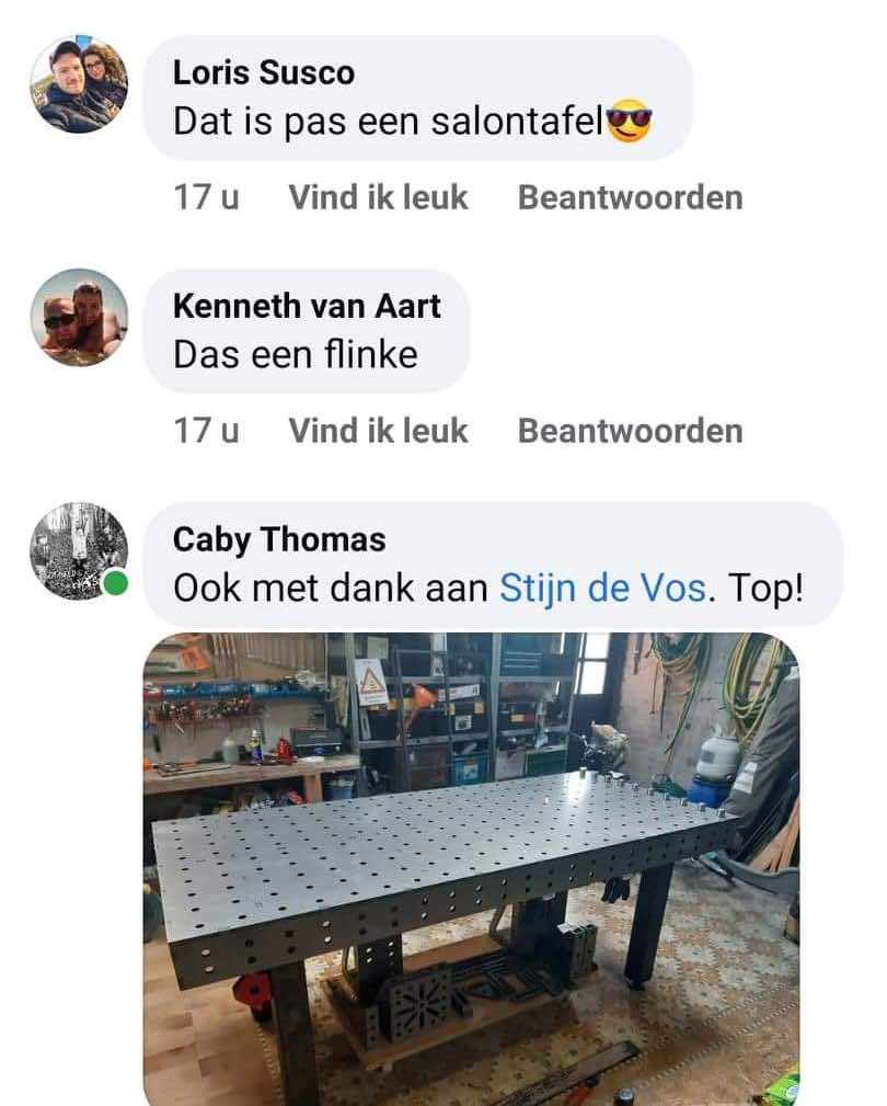 atelier tafel metaal